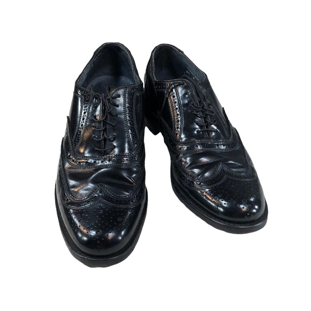 Biltrite Imperial British Walkers Mens 8.5 Black Custom Oxford Shoes USA 9516